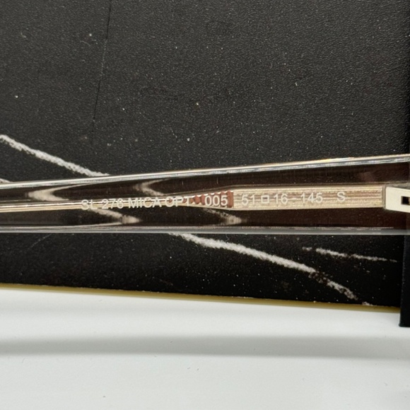 NEW SL 276 MICA OPT 005 SAINT LAURENT BEIGE CLEAR SL276 005 WOMEN EYEGLASSES - Picture 8 of 10